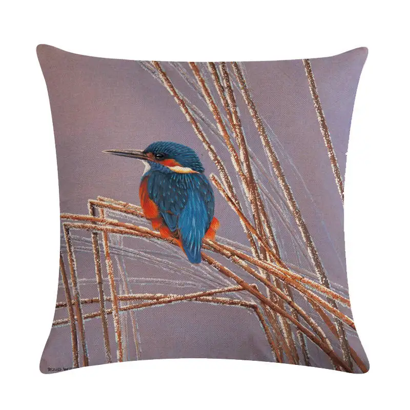 Наволочки 45*45 см kingfisher Birds подушки с узором декоративные наволочки для дома