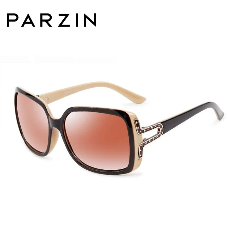 Женские поляризованные очки PARZIN, Luxury Rhinestone Солнцезащитные очки женские солнцезащитные очки высокого качества Vintage Women