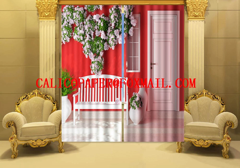 Фото печать стереоскопические 3d шторы 3 d цифровая занавеска стены и деревянная