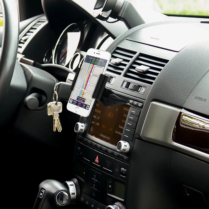 TURATA 360 Rotation CD Slot Car Holder Universal Phone Mount Stand For iPhone 7 Samsung | Мобильные телефоны и аксессуары