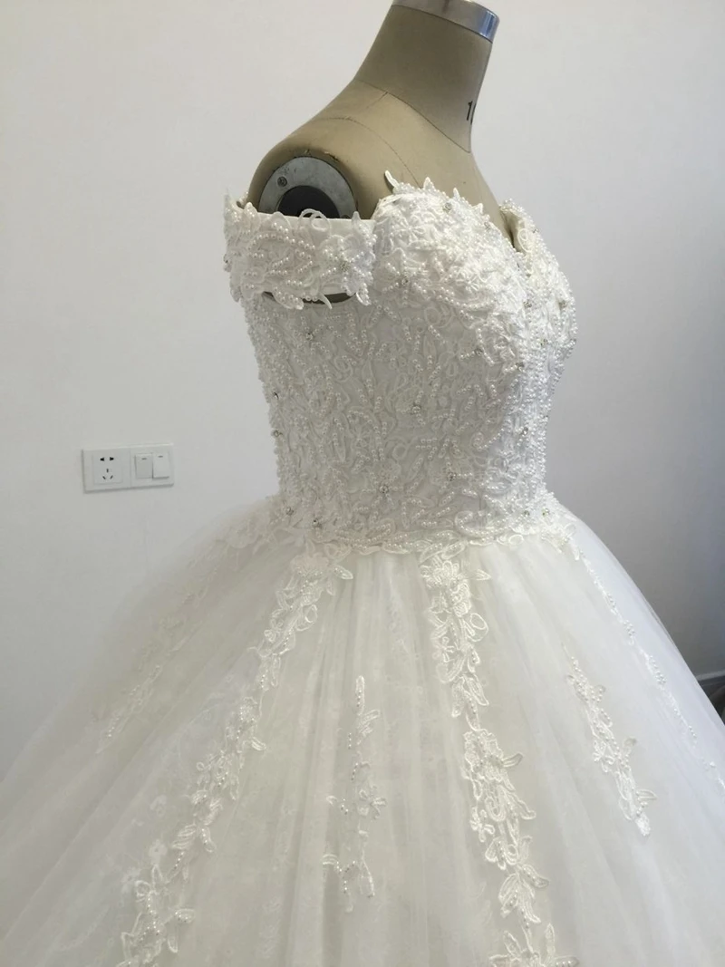 Vestidos De Novia изготовление под заказ с открытыми плечами Бальные торжественные