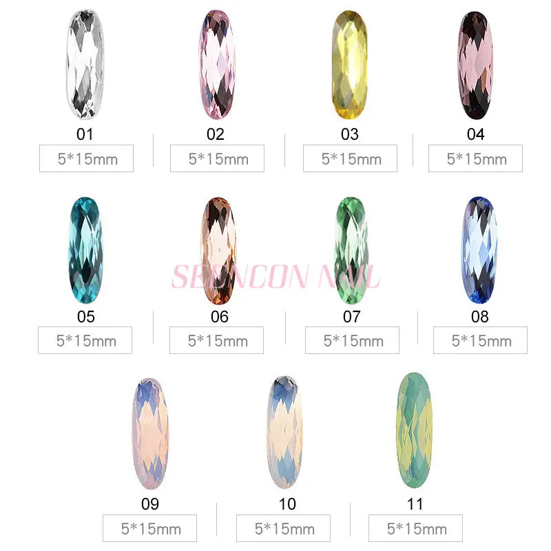 10 шт. Блестящие Стразы для ногтей овальной формы|rhinestones for nails|nail art crystalnail |