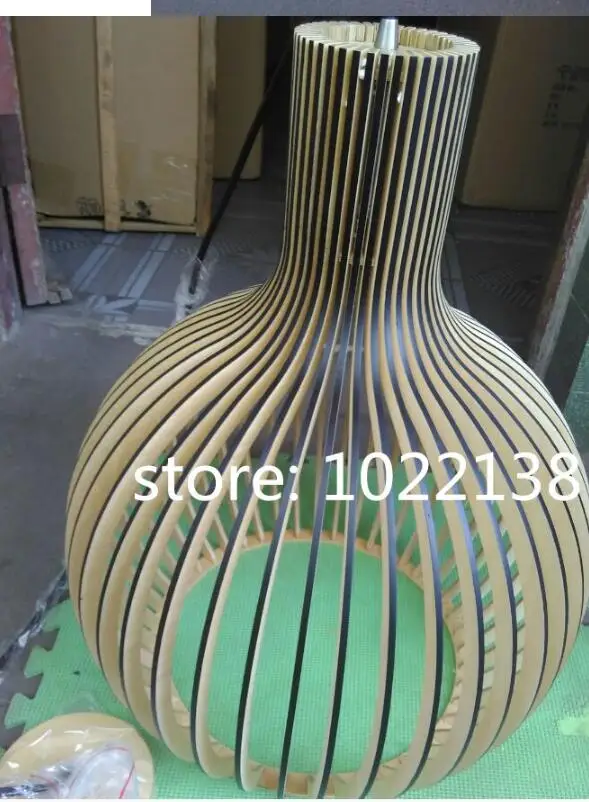 out black inner wood Современная Деревянная птичья клетка ручной работы, люстра для ресторана, бара, Бамбуковая люстра в японском стиле, креативные деревянные лампы - Цвет корпуса: out black inner wood