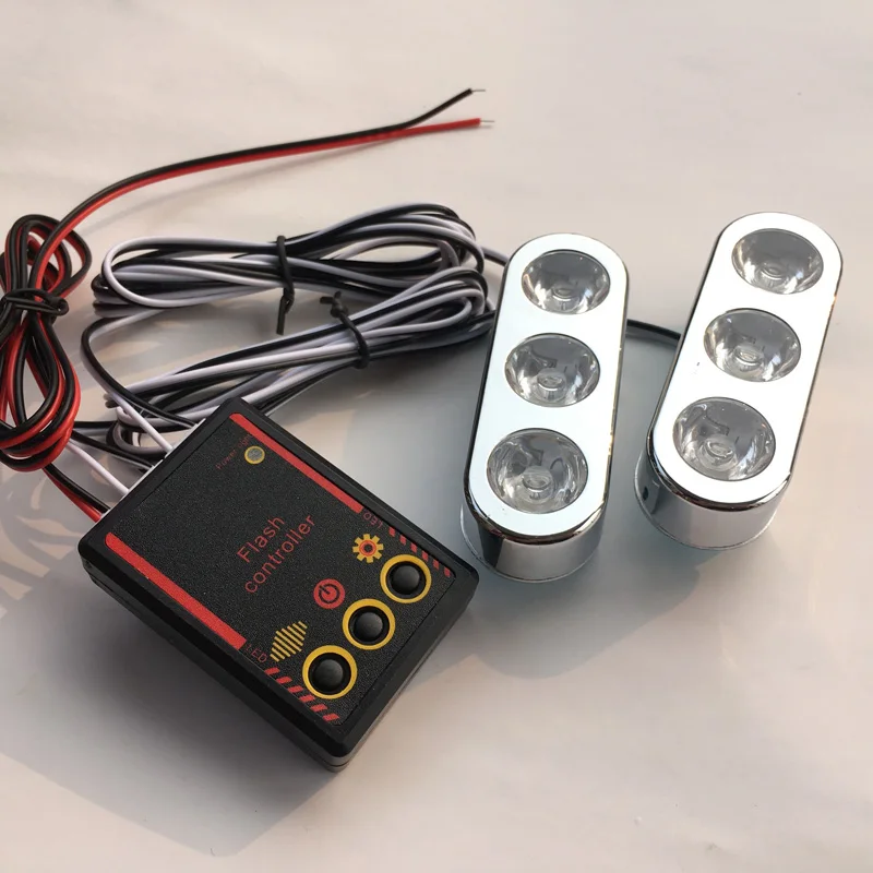 12v 2x3 светодиодный решёточные Дневной светильник DRL Strobe Противотуманные фары РЧ