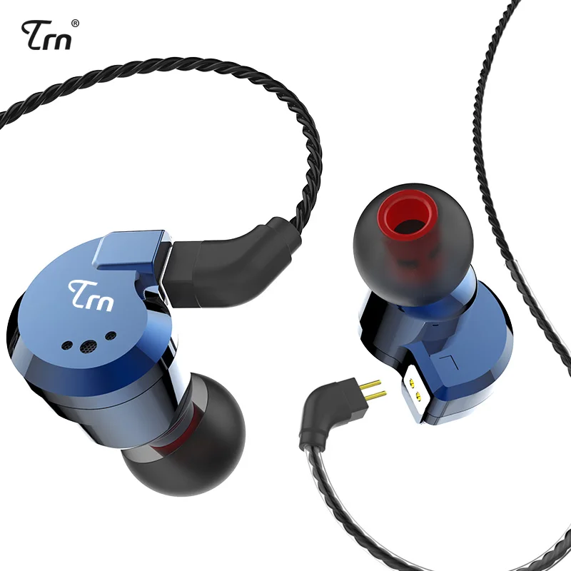 TRN V80 2BA With 2DD Hybrid Metal In Ear Earphone IEM HIFI DJ Monito Running Sport Earplug Headset 2Pin Detachable | Электроника