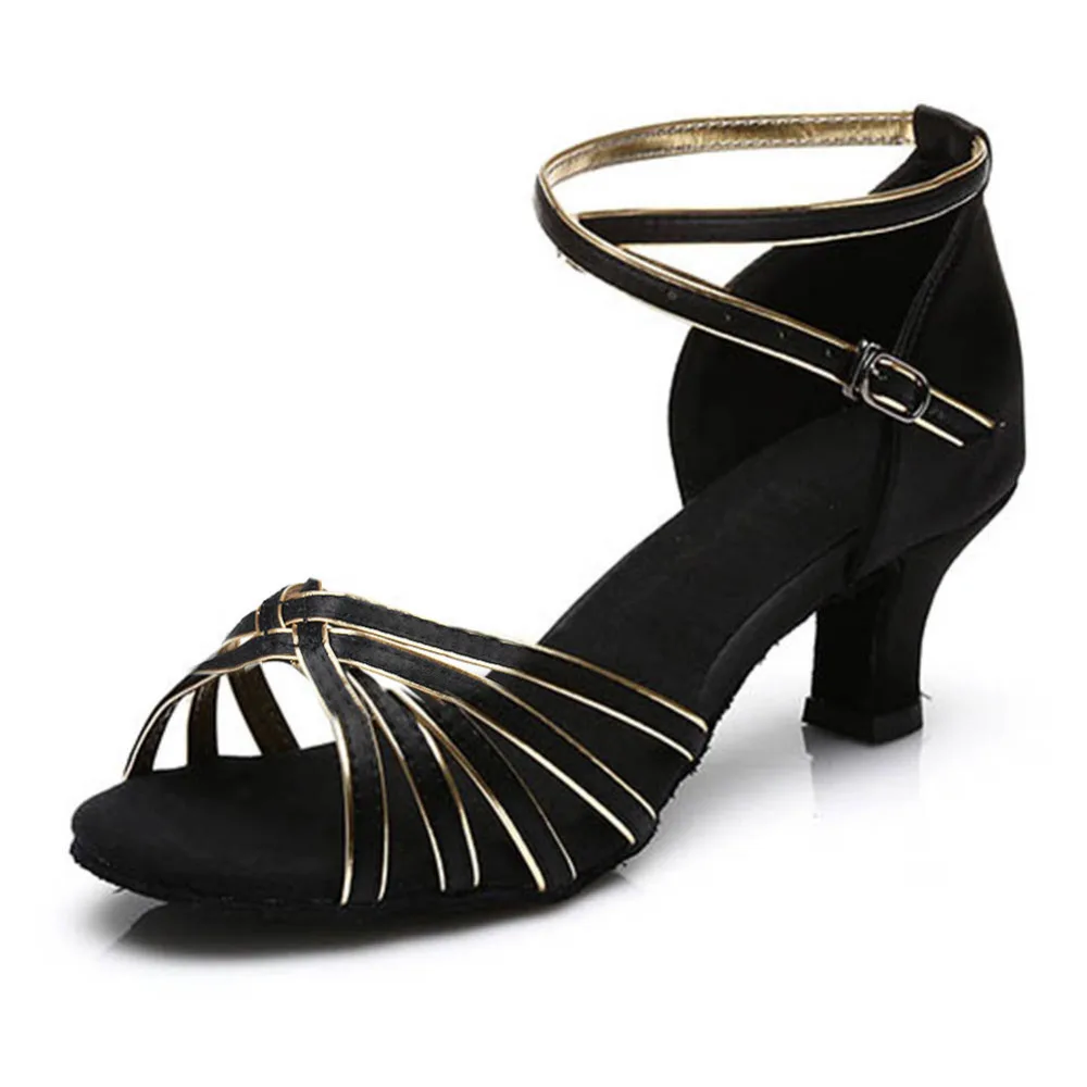 Бальные туфли для латинских танцев Танго женская обувь из сатина или ПУ кожи на
