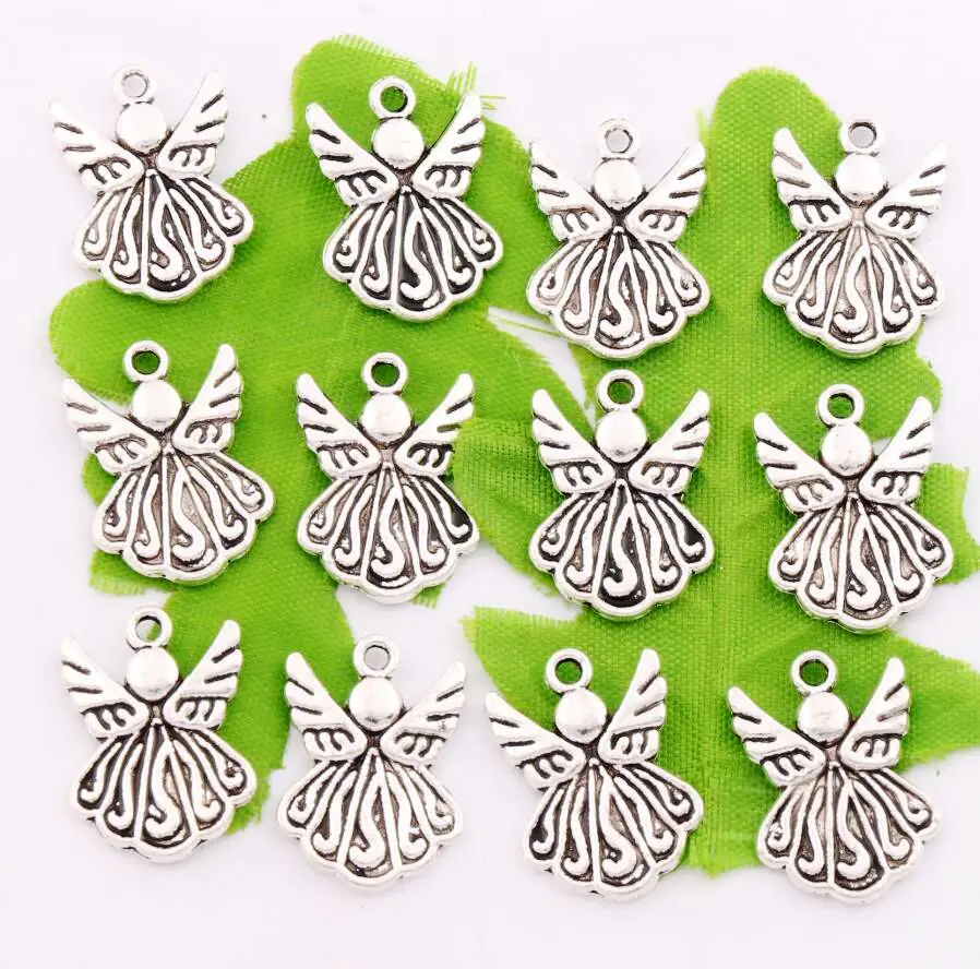 

Angel Wing Charms Pendants Jewelry DIY L216 18pcs 21.5x15.4mm Zinc Alloy
