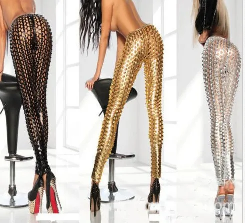 Женские пикантные брюки карандаш из лакированной кожи 3 цвета глянцевые