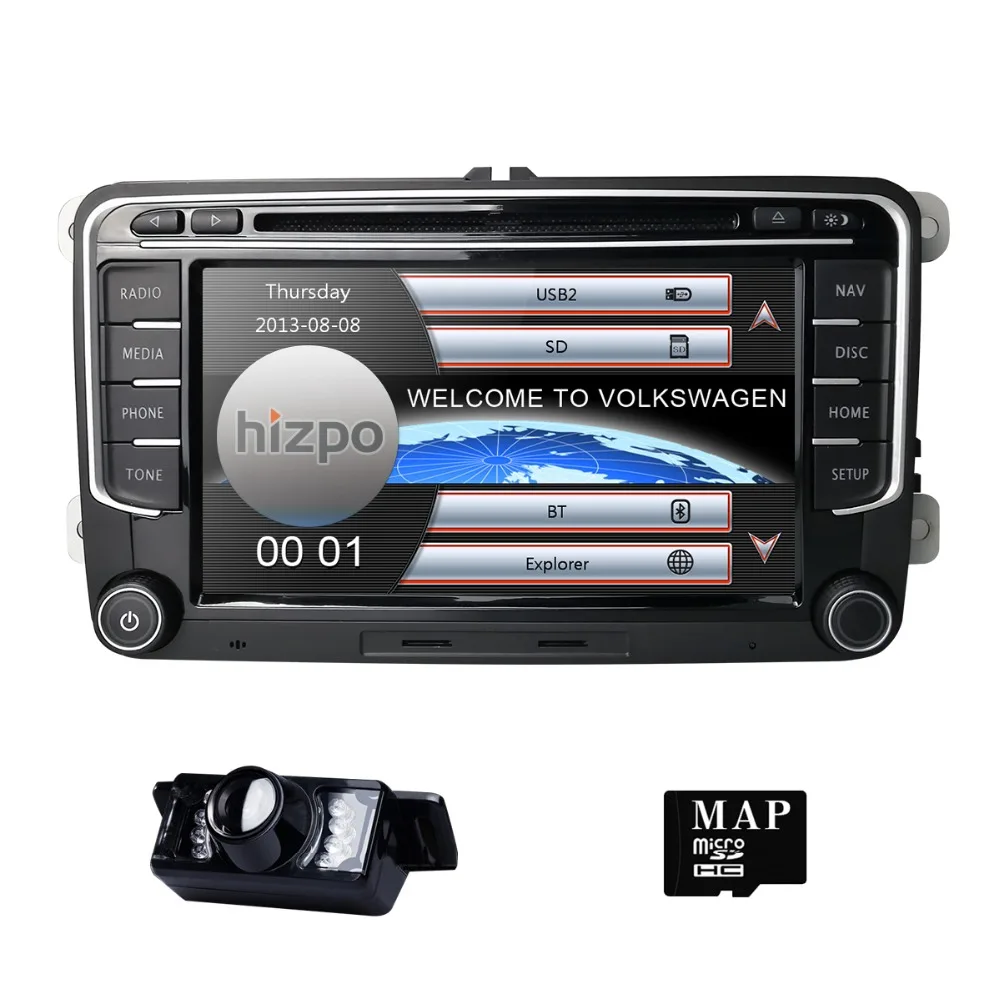 Hizpo 2DIN автомобильный DVD воспроизведение Авторадио gps для Volkswangen Passat Sedan/Wagon/Alltrack/CC