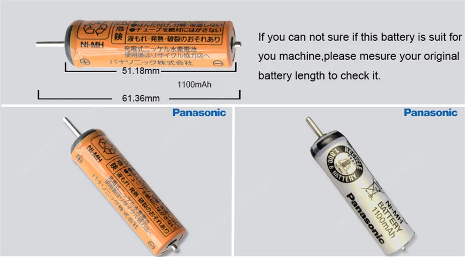 Оригинальная перезаряжаемая аккумуляторная батарея Panasonic электробритва ES4027 ES4033