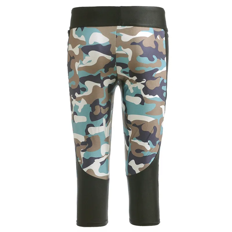 Брюки Капри женские 7 точечные брюки армейский зеленый камуфляж цифровой принт с