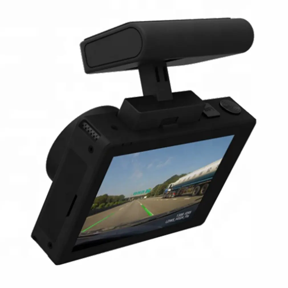 4k двойная Автомобильная камера DVR с магнитным креплением встроенный gps 3 дюймов сенсорный экран на органических светодиодах Экран тире Камера