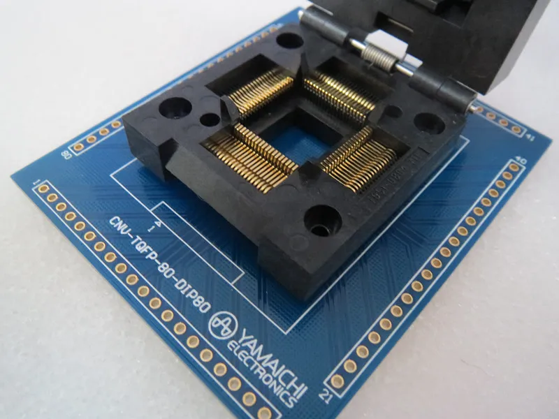 Раскладушка QFP80/DIP Φ расстояние YAMAICHI 0 65 мм IC Сжигание сиденья Адаптер