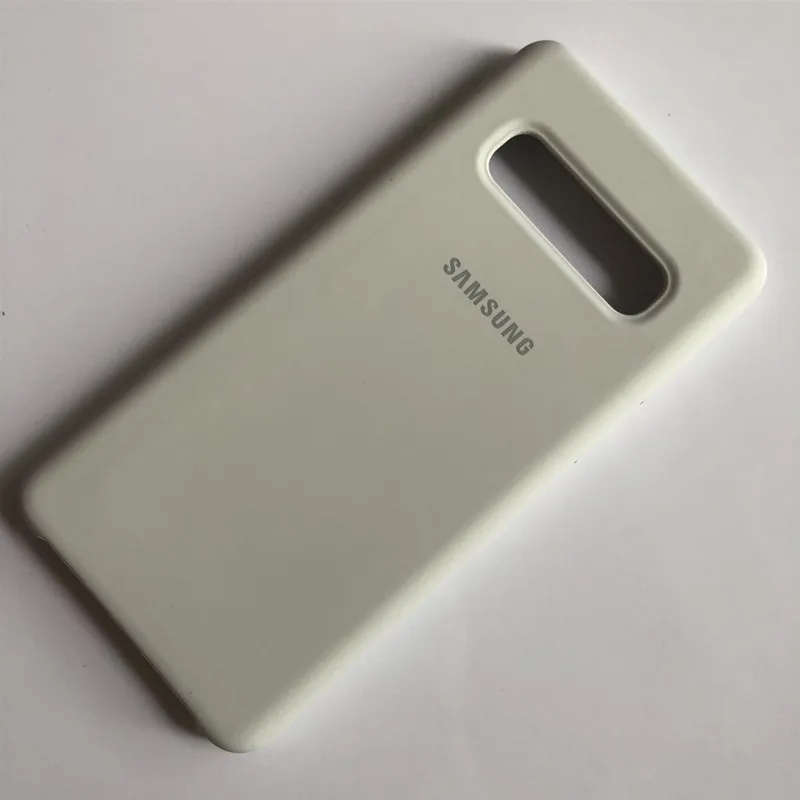 white Жидкий силиконовый чехол для samsung galaxy S10 Plus, шелковистый мягкий на ощупь защитный чехол для samsung galaxy S10+ S10E lite - Цвет: white