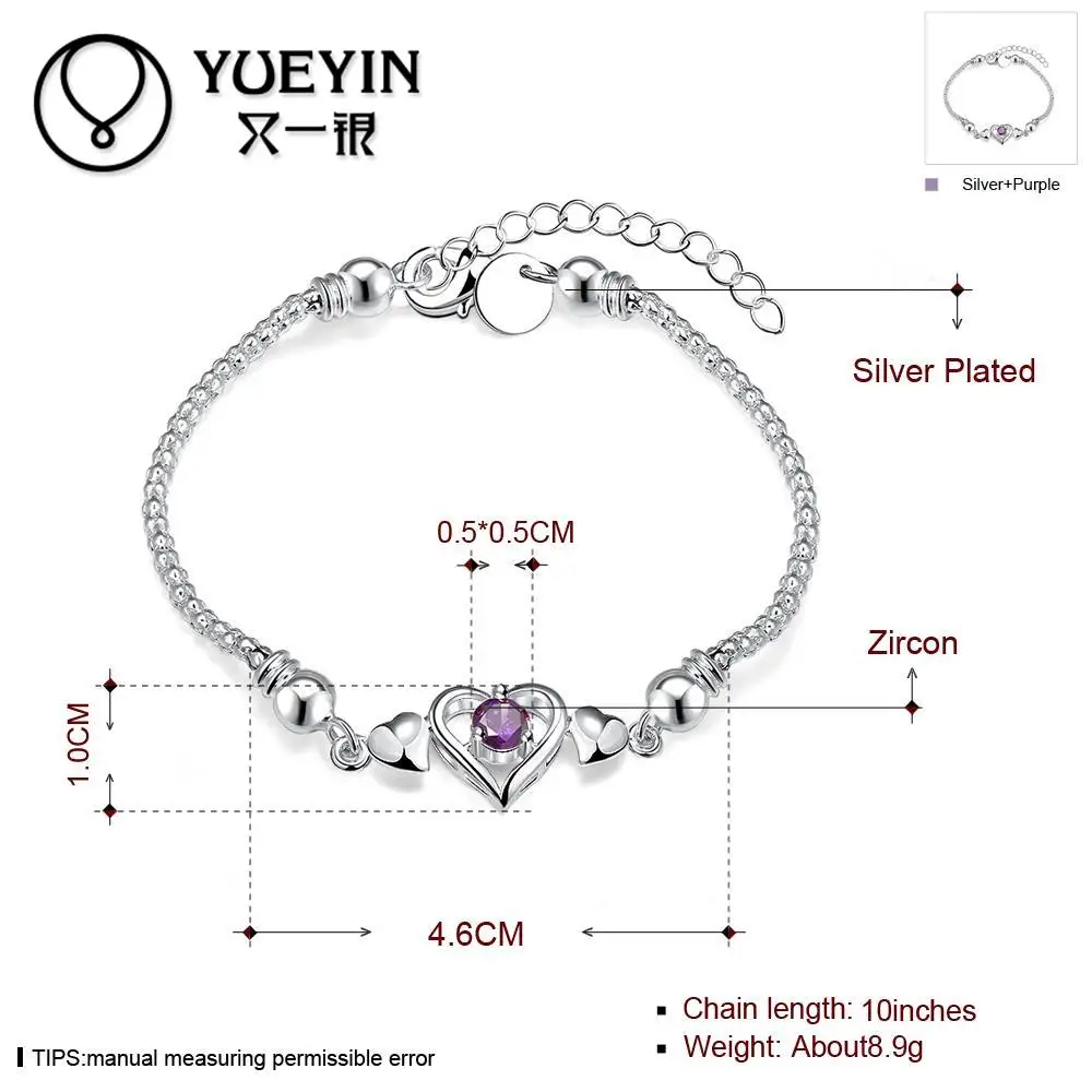 Оптовая продажа модный посеребренный браслет для женщин высококачественные