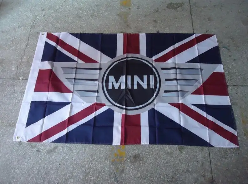 

Мини-автомобильные гонки флаг, 90X150CM размер, 100% полиэстер, мини-баннер