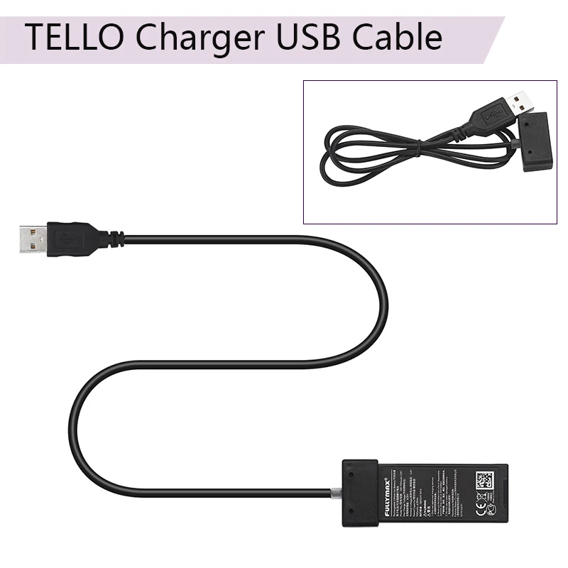 Зарядное устройство USB зарядный кабель для DJI TELLO батарея 1100mAh FPV Дрон портативное