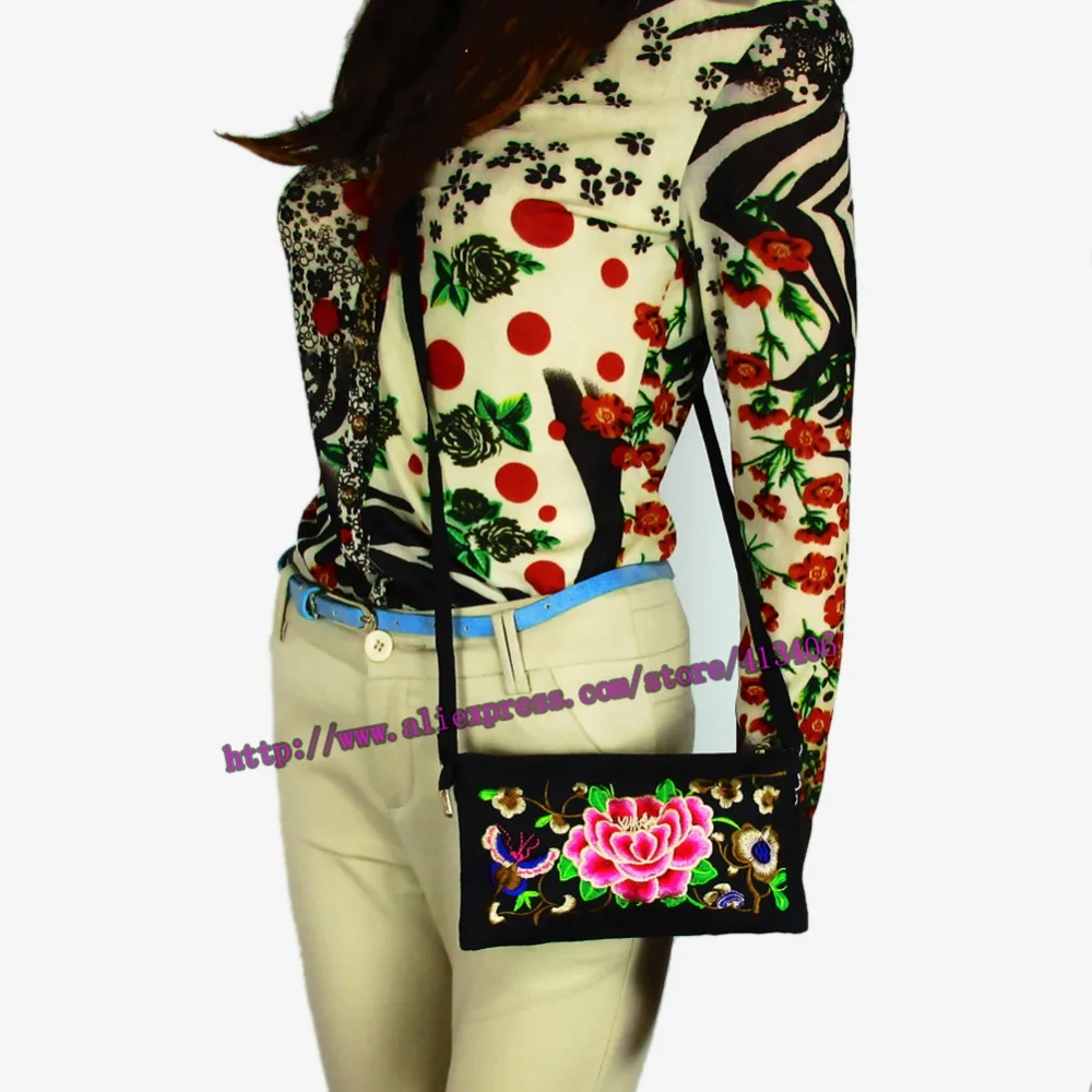 Сумка через плечо винтажная этническая тайская индийская бохо ручная работа