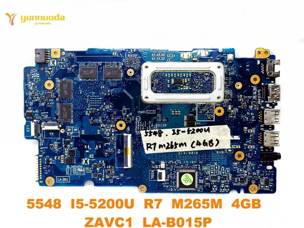 Оригинальная материнская плата для ноутбука DELL 5548 I5-5200U R7 M265M 4 Гб ZAVC1 LA-B015P