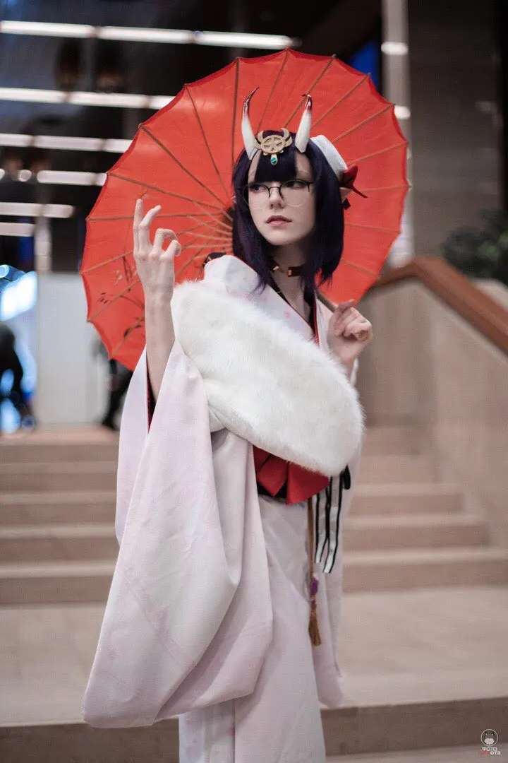 Fate/большой заказ косплей fgo Ibaraki Doji/Shuten Doji Косплей Костюм Зимнее нарядное кимоно косплей