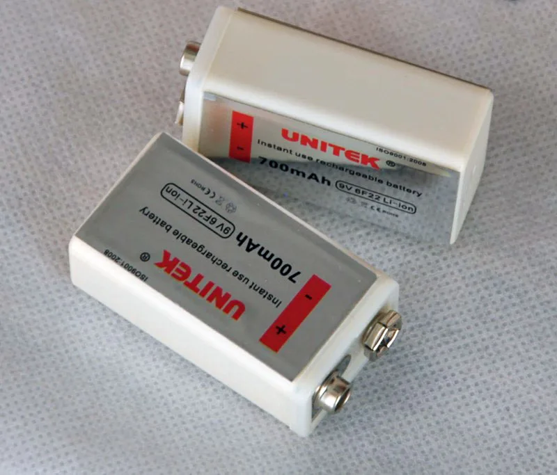 UNITEK 6F22 USB 9V перезаряжаемая литиевая батарея 700mah беспроводной микрофон KTV