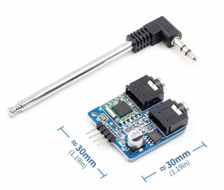 FM стерео радиомодуль TEA5767 для Arduino радио 76 108 МГц с бесплатной кабельной антенной в