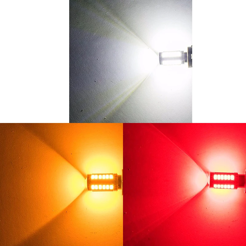 1x S25 P21/5 Вт 1157 BAY15D 1156 BA15S 5630 33 SMD 5730 СВЕТОДИОДНЫЙ Автомобильный тормоз светильник чудесный хвост лампы авто светодиодный лампы светильник красный цвет: желтый, белый DC12V