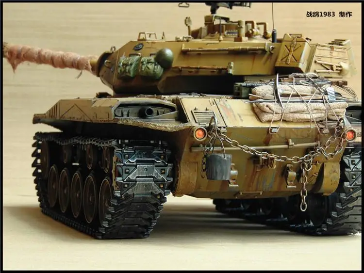 KNL HOBBY 1/16 RC бульдог M41A3 Танк модель дистанционного управления OEM покрытие краски сделать старый
