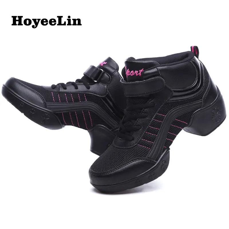 HoYeeLin/танцевальные кроссовки до щиколотки женские дышащие сетчатые джазовые в