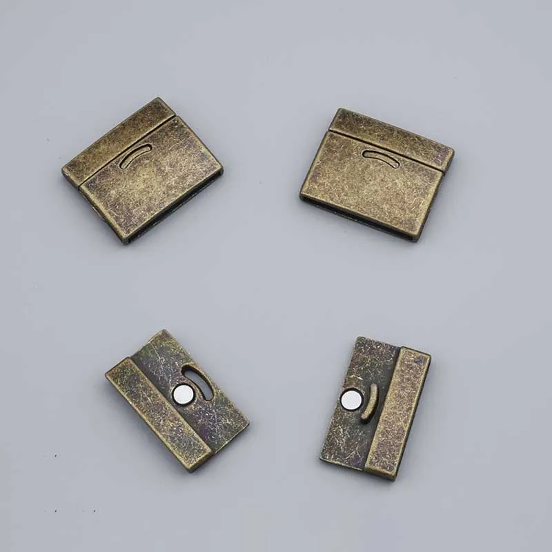 Antique Brown 3 комплекта серебро/коричневый/медь сильные магнитные замочки прямоугольник для 30*3 мм плоский кожаный шнур браслеты самодельные Украшения, Аксессуары - Цвет: Antique Brown