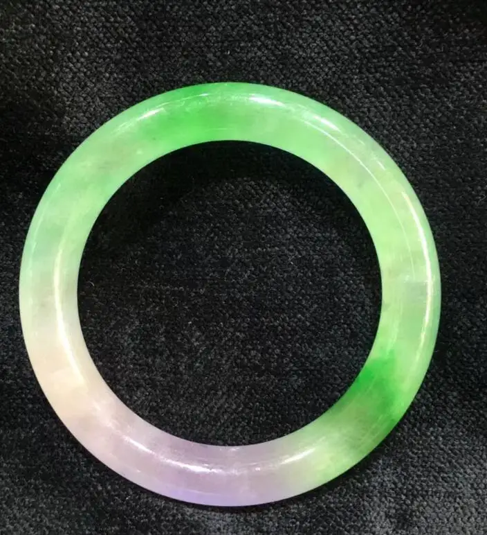

57-58mm (Grade A) 100% Natural 3mix clour Jadeite JADE Bracelet Bangle