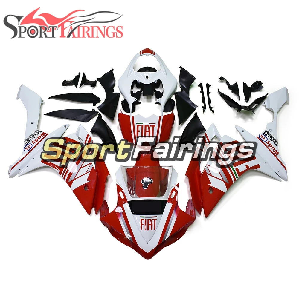 

High Quality Carenes for Yamaha YZF1000 2007 2008 ABS Plastic Injection Body Frames Motorcycle R1 07 08 Covers Red White Cowling