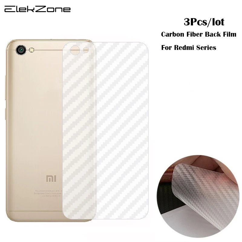 Углеродная задняя пленка 3 шт. для Xiaomi Redmi 4X Note4X 4 6 Pro 5A Note5A Prime Защитная крышка