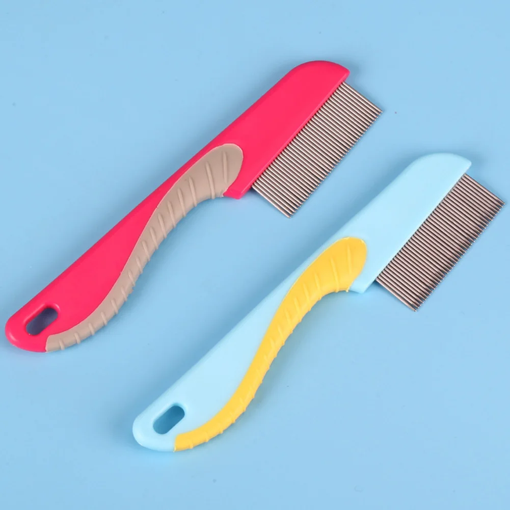 1 шт. расческа от блох собак из нержавеющей стали гребень для ухода питомца щенка