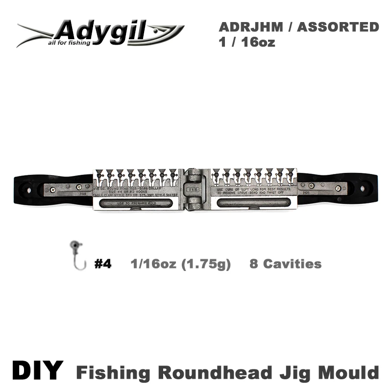 Форма для рыболовных колец adyil DIY ADRJHM/Ассорти комбинированная 1/16 унций (1 75 г) 8