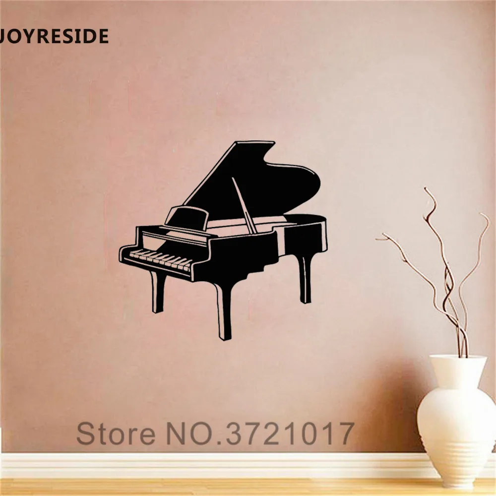 

JOYRESIDE Piano Music Wall Decal Vinyl Musical Instruments Sticker For KidsDecoration Art Decor DIY Bedroom Living Room DIY A179