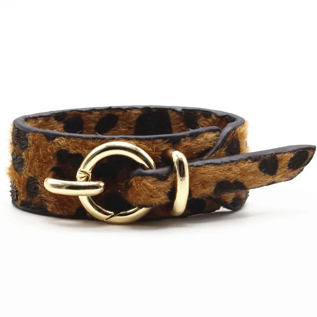 style 2 dark brown Черный, красный мода леопард круглый круг змея кожаные браслеты для женщин Мода девушка браслет женский ювелирные изделия дизайн геометрич - Окраска металла: style 2 dark brown