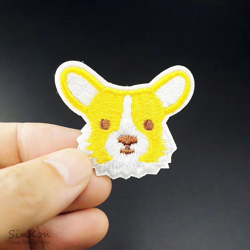 Вышитая аппликация Corgi Dog (Размер: 4 0x4 6 см)|badge patch|sewing patchpatches embroidered |