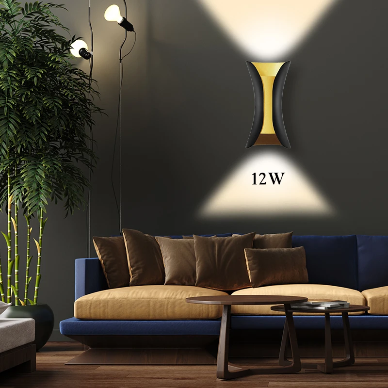 Водонепроницаемый светодиодный внутренний настенный светильник двойная лампа