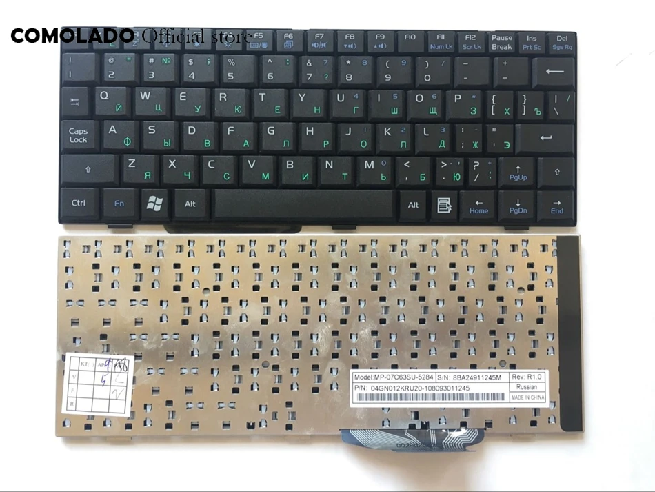 RU Русская клавиатура для ASUS EPC EeePC 700 701SD 900 900A 900HD 901 черная ноутбука Layout|Клавиатуры