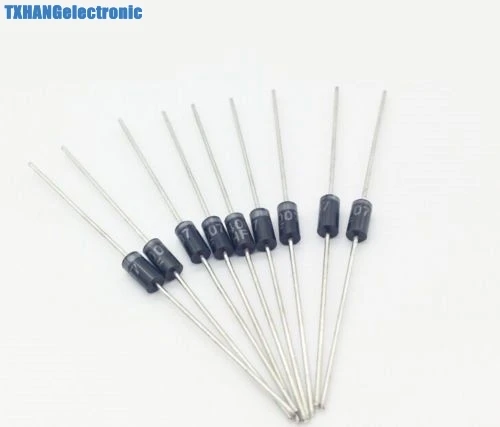 100 шт. 1N4007 4007 1A 1000V DO-41 выпрямитель диода | Электронные компоненты и принадлежности