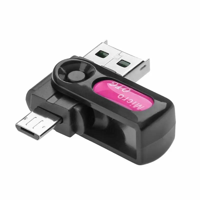 

2 in 1 USB OTG Card Reader Universal Micro USB OTG TF SD Memory Card Reader OTG Adapter for Phone Laptop