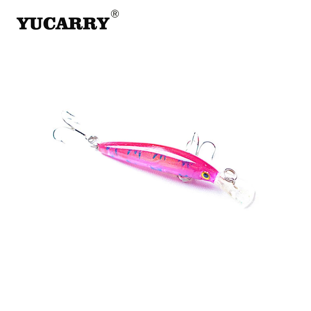YUCARRY бренд 4 цвета 8 см 3 9 г # крюк многосекционный моделирования рыбы Luya Блесен