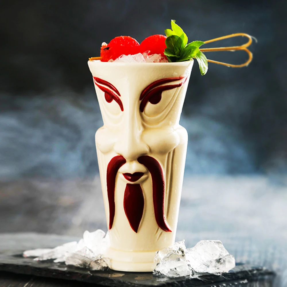 Кружка Warrior Tiki посуда для бара искусственная керамическая чашка пива и вина