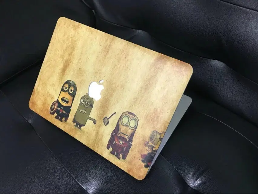 Жёсткий защитный чехол с рисунком мультяшного стиля для Macbook 12 дюймов Air 11 13 Pro 15