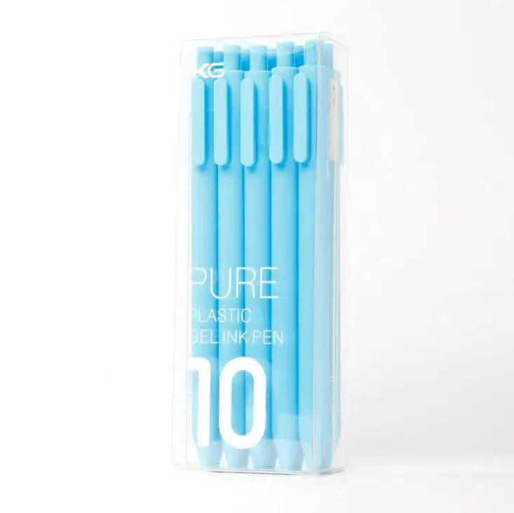10 Pen Black Ink b 10 шт.,, xiaomi Mijia Kaco, ручка, 0,5 мм, ядро, прочное, подписывающее перо, заправлять черными чернилами, Kaco(относится к xiaomi), ручка-знак - Цвет: 10 Pen Black Ink b