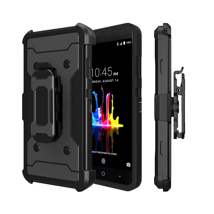 Супер тонкий корпус с встроенной подставкой + Поворотный Зажим для ремня ZTE Tempo