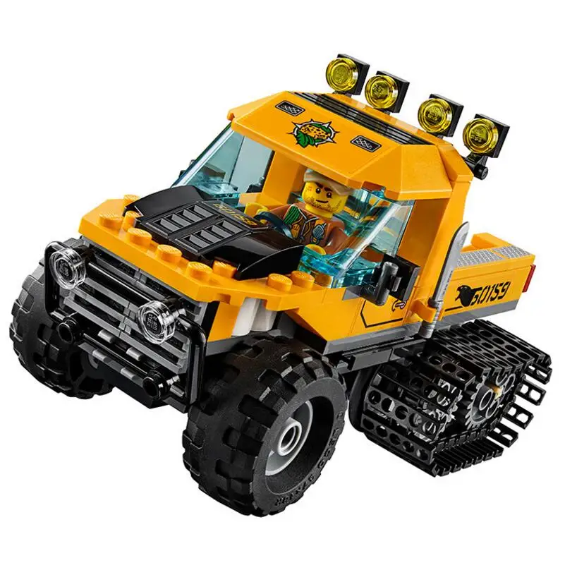 Oleku legoing город джунглей Halftrack Миссия 60159 404 шт. legoings City Cars цифры Кирпичи Модель