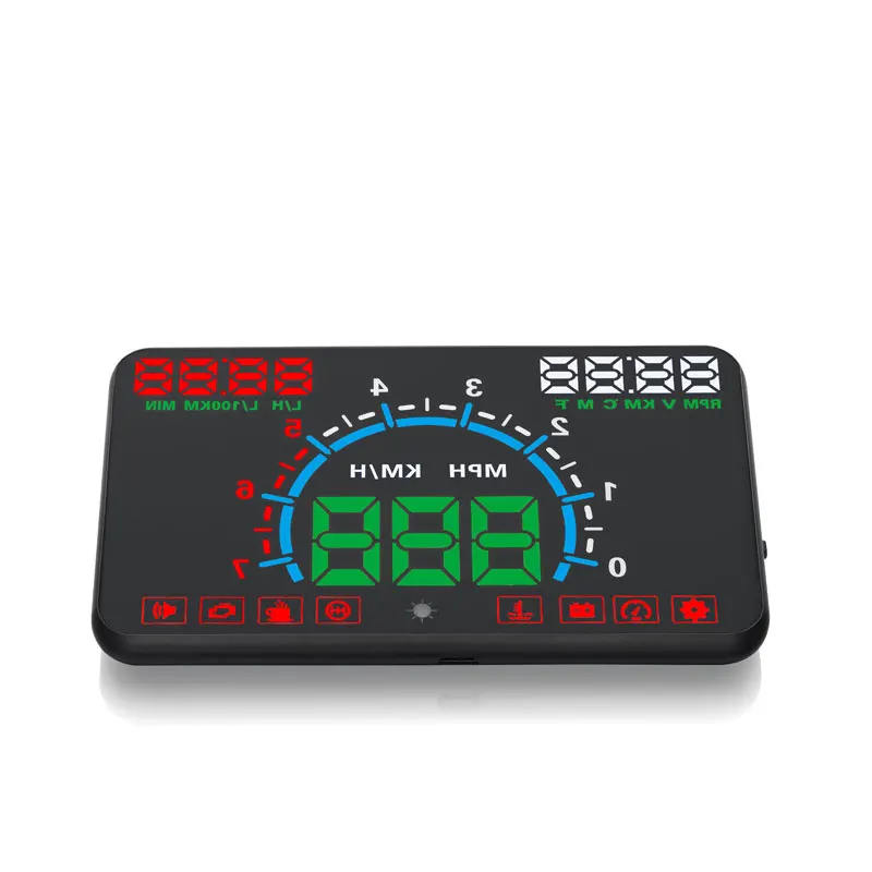 XYCING E350 HUD 5,8 дюймов Автомобильный дисплей лобовое стекло проектор OBD2 данные вождения Предупреждение предупреждение о превышении скорости MPH топлива спидометр