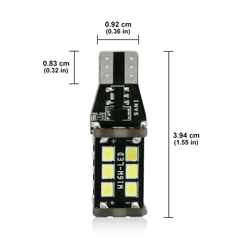 Новый T15 2835 15smd стоп сигнала декодирования лампочка для фонарей сигналов canbus